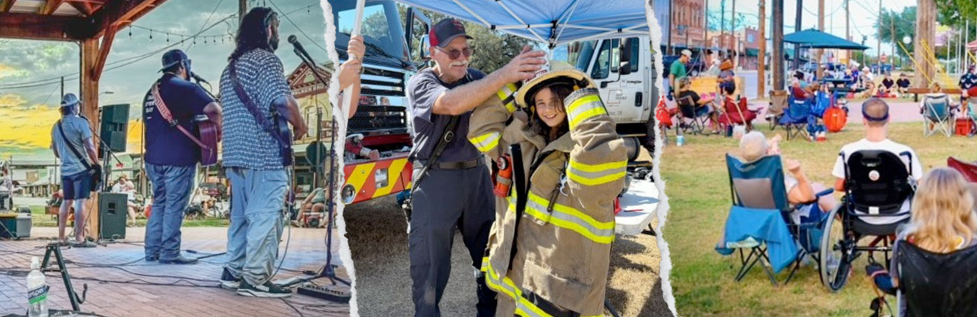 main street band playing at rios park