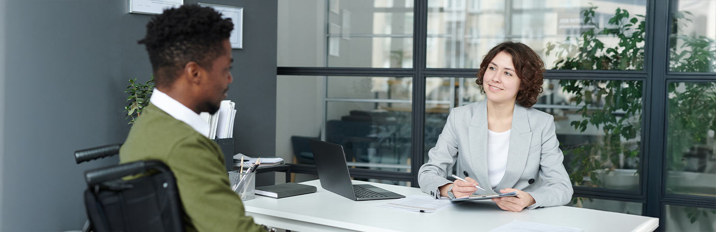 co-workers at a desk